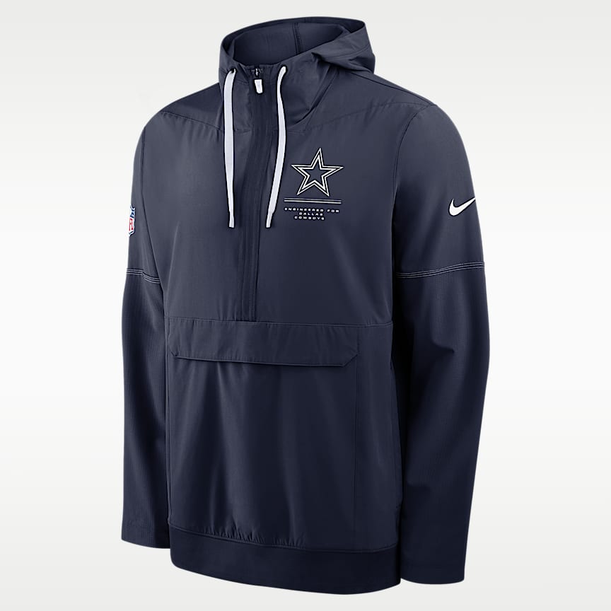 Minnesota Vikings Sideline Anorak Men's Nike NFL 1/2-Zip Hooded